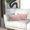 thumbnail image 6 of Pink Cheetah Lumbar Throw Pillow Covers 12X20 Inches Set of 2 Leopard Rectangular Pillow Cases Animal Wildlife Pillow Cover Preppy Home Decor for Sofa Couch Housewarming Gift Bed Porch Outdoor, 6 of 6