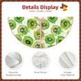 thumbnail image 3 of Gaeub Green Kiwi Print Christmas Tree Skirt,Christmas Decorations,Round Xmas Skirt for Christmas Indoor Decorations Xmas Winter Holiday Party Supplies-48", 3 of 6
