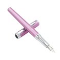 thumbnail image 2 of Abcsea 1 Piece Stainless Steel Fountain Pen, Fine Nib Fountain Pen, Business Pen, Light Fountain Pen, For Gift, School, Work, Pink, 2 of 4