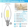 thumbnail image 2 of Bombillas LED para candelabro MaxVolador, regulables, E12, 5 W, 5000 K, 600 lm, 2 of 9