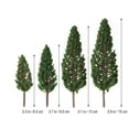thumbnail image 5 of Raindrops Plastic Model Trees for Decor Use with Realistic Green Leaves and Trunk 8pcs Variety in Sizes, 5 of 8