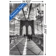 thumbnail image 3 of Chris Bliss - Brooklyn Bridge Wall Poster with Push Pins, 14.725" x 22.375", 3 of 3