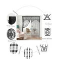 thumbnail image 3 of Triani Macrame Lace Door String Curtain 3.2*6.56Ft Bohemian Privacy Room Divider Curtains for Bedroom Closet Door Drapes Decorations Hanging Panels Wall Closet Curtains(Black), 3 of 7