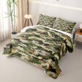 thumbnail image 3 of Manfei Hippie Bass Fish Twin Quilt Set, Camouflage Fishing Twin Coverlet Set, Green, 2pcs, 1 Bedspread and 1 Pillowcase, 3 of 7