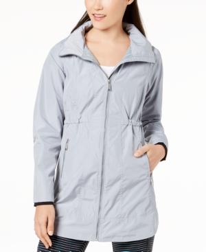 Calvin Klein Women's Performance Long-Line Hooded Jacket Size XL, Grey