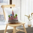thumbnail image 5 of LALILO Throw Pillow Covers Cathedral Cathedral Russia Saint Architecture Brick Church Color Colorful Culture Set of 2 Square 18 x 18 Inch Pillowcase, 5 of 5