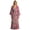 Pink, variant on Regular Print Belted Kimono Robe, Long Swimsuit Cover Up, Boho Cardigan Loungewear, Summer Beach Vacation Outfits Essentials Sleepwear, Soft Spandex, XS-4XL for Choose (Women's & Women's Plus)