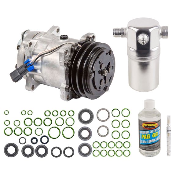 AC Compressor & A/C Repair Kit For Chevy Kodiak & GMC TopKick 1997 1998 1999 2000 w/ Gas V8 - BuyAutoParts