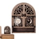 thumbnail image 2 of Sun Moon Crystal Display Stand 4 Shelves Natural Wooden Shelf Gothic Witchy Crystal Display Case for, 2 of 5