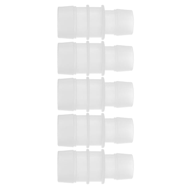 Conectores de manguera de plástico Unique Bargains de 13/16" a 15/16" ID para acuarios, plástico transparente, 5 piezas