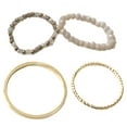 thumbnail image 1 of Bangcool Bead Rings Simple Stacking 4PCS Fashion Bohemian Rings Knuckle Rings for Ladies, 1 of 10