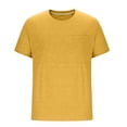 thumbnail image 2 of Men's Casual Fitness T-Shirts Solid Color Sports Tops Comfortable White Short Sleeves Round Neck Shirts Daily Wear Tees, 2 of 5