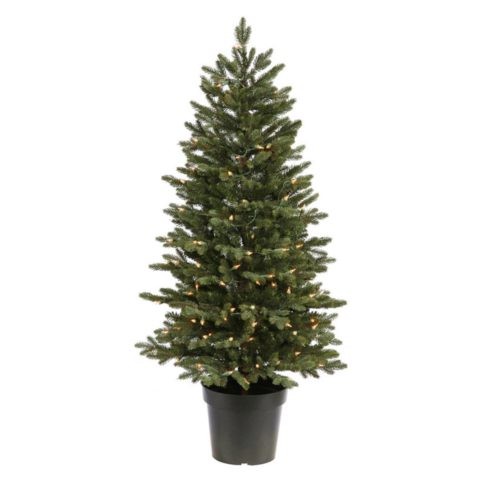 Potted Ottawa Prelit Clear Christmas Tree