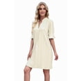 thumbnail image 3 of Summer Dresses for Women V Neck Short Sleeve Casual Shift Dress Light XL, 3 of 9