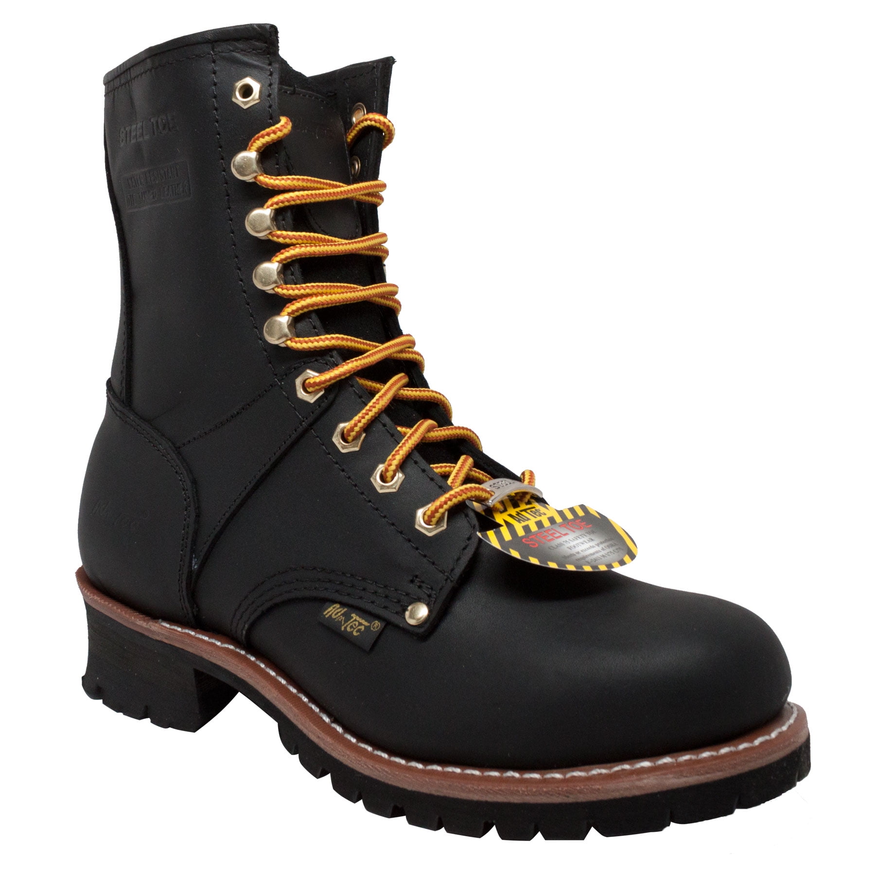 AdTec Men's 1428 9" Steel Toe Logger Work Boots