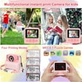 thumbnail image 2 of Yexmas Instant Print Digital Kids Camera 1080P Rechargeable HD Digital Toy Cameras Gift with 32G SD Card for Age 3-12, Pink, 2 of 7