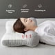 thumbnail image 2 of Kearding Almohada con memoria para el cuello, soporte y dolor para dormir, almohada de látex para dormir, ayuda para el cuello, almohada con Juegos de cama almohada baja, 2 of 6