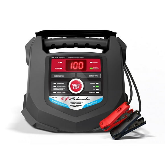 Schumacher Electric 15 Amp 4-in-1 Fully Automatic 6V/12V Car Battery Charger and Maintainer, SC1280