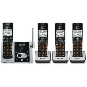 AT&T CL82413 DECT 6.0 Cordless Phone - Cordless - 1 x Phone Line - 3 x Handset - Speakerphone - Answering Machine - Hearing Aid