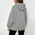 thumbnail image 4 of Erwazi Women Oversized Zip Up Hoodies Trendy Hooded Sweatshirt Fall Casual Hoodie with Pockets, 4 of 4
