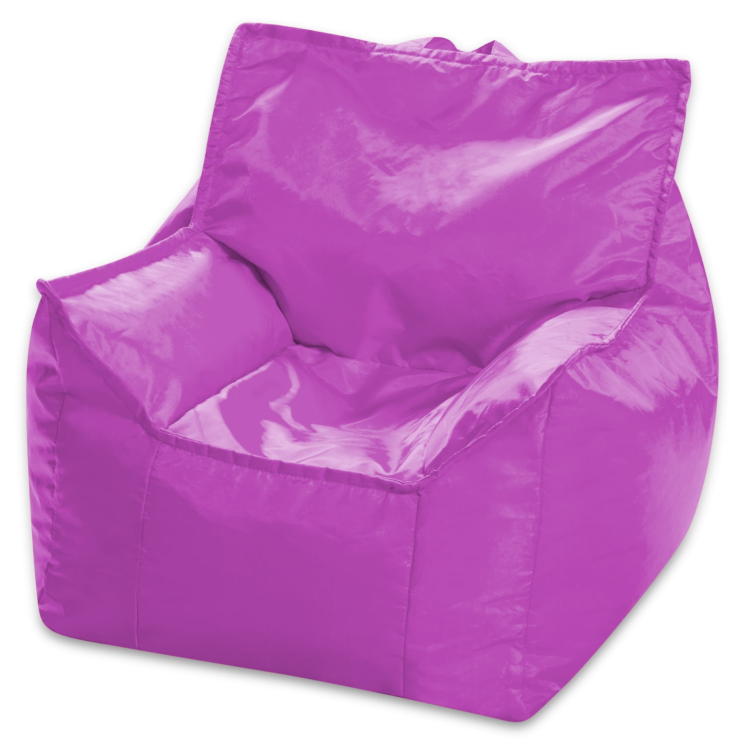 Posh Creations Newport Bean Bag Chair, Kids, 2.1 ft, Purple