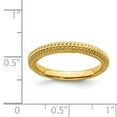 thumbnail image 5 of 925 Sterling Silver Stackable Expressions Gold-plated Domed Ring Size: 10; for Adults and Teens; for Women and Men, 5 of 5