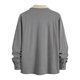 thumbnail image 4 of pstuiky Camisas de manga larga de invierno para hombre, Chaqueta tipo cárdigan de manga larga con solapa y bloques de color para hombre top de hombre xl, 4 of 6