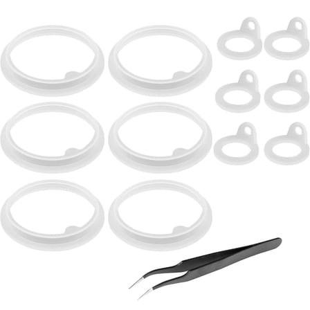 13pcs Leak Proof Silicone Seals for Water Cup Easy to Install Spout Lid Rings Outdoor Sports Bottle Accessories