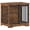 Rustic Brown, variant on 27.2" Dog Crate Furniture with Barn Door, Heavy Duty Wooden Kennel for Small Dogs up to 22 lb, Rustic Brown