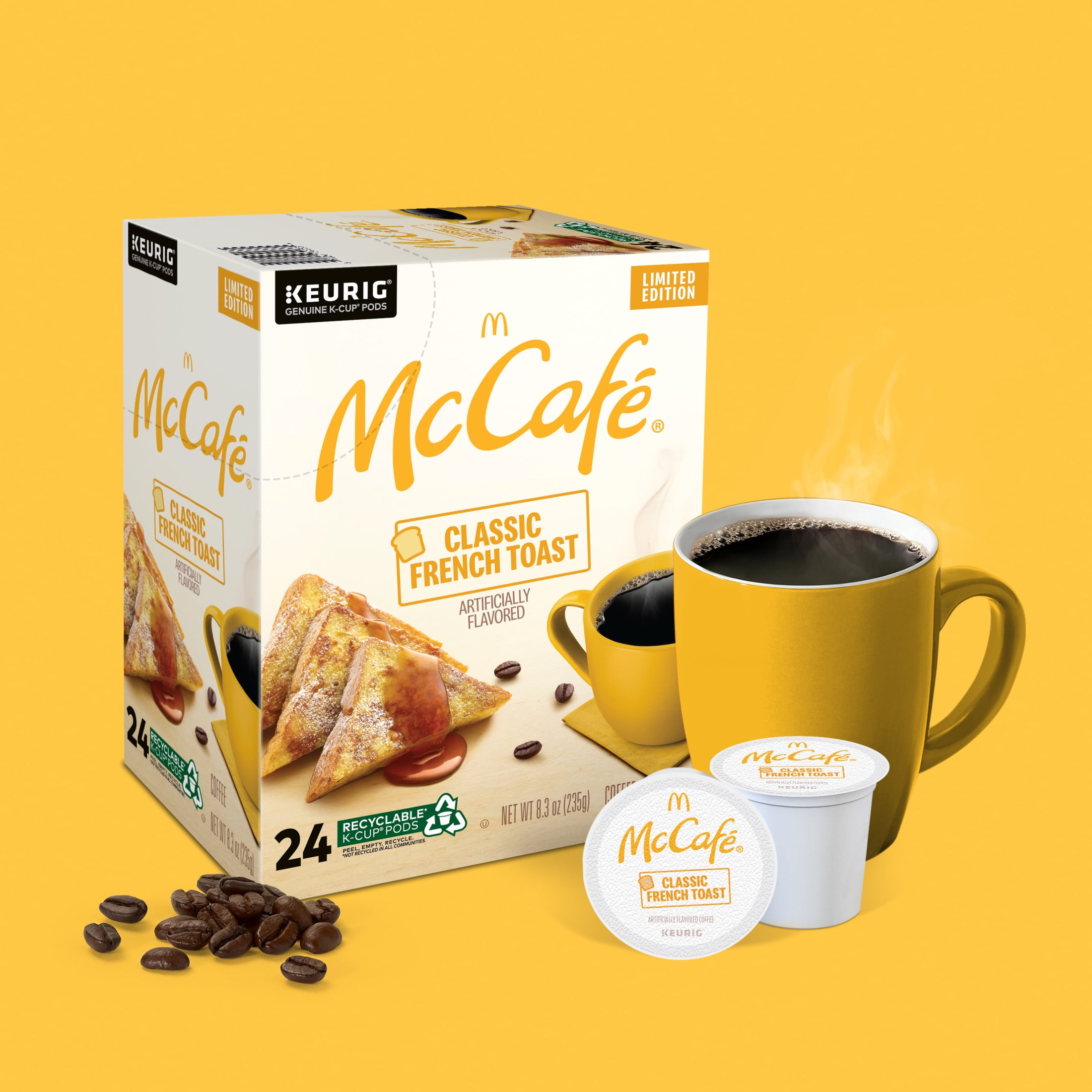 McCafe, Classic French Toast Light Roast K-Cup Coffee Pods, 24 Count