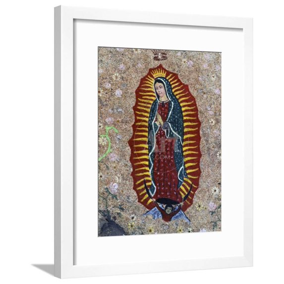 Religious Painting, Baja Region, Mexico, World Culture Framed Art Print Wall Art by Gavriel Jecan Sold by Art.Com