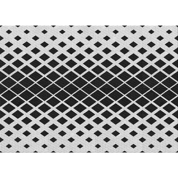 Ahgly Company Indoor Rectangle Patterned Gray Brown Area Rugs, 8' x 12'