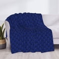 thumbnail image 3 of Fotbe Navy Blue Manta de Franela con Estampado, Manta Ultrasuave para Cama, Sofá, Auto, Hipoalergénica y Antibolitas-50"x40", 3 of 6