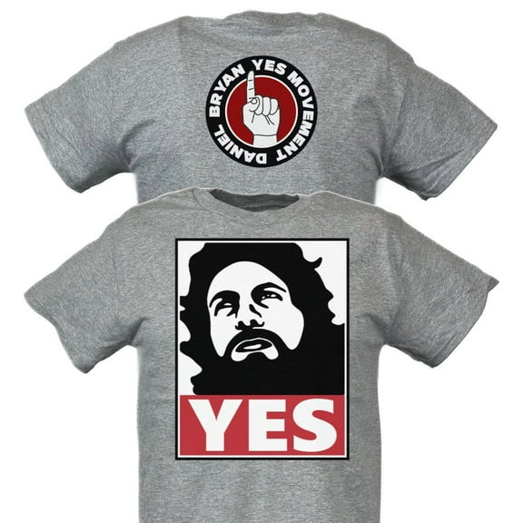 Daniel Bryan Yes Movement Mens Gray T-shirt M