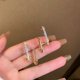 thumbnail image 3 of Pendientes de cristal brillante para mujer, aretes coreanos inusuales, gancho para Piercing de oreja, Perla Irregular, regalo de joyería de Navidad, novedad de 2023, 3 of 4
