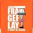 thumbnail image 3 of A Christmas Story - Ahhh Fra Gee Lay Must Be Italian - Men's Crew Neck Fleece Pullover, 3 of 6