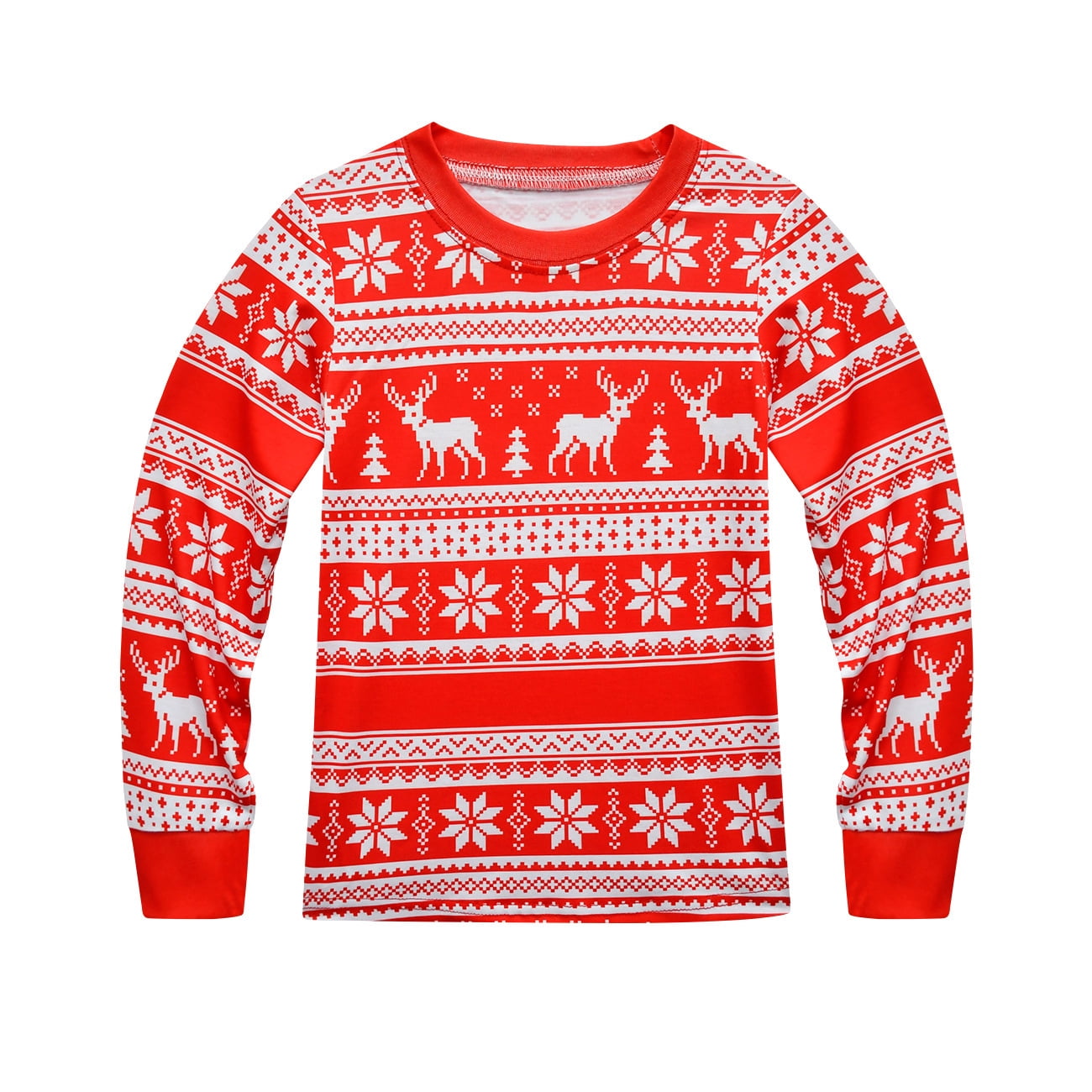 Boys Girls Christmas Pajamas Sets Elf Xmas Deer Sleepwear Matching Pjs