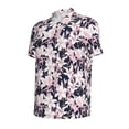 thumbnail image 2 of Balery Lilies Flowers Printed Men’s Short Sleeve Polo Shirt, Midweight Men's Shirt,Golf Polo shirts -XX-Large, 2 of 9