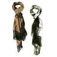 thumbnail image 1 of Peach Couture Paisley Flower Graphic Design Lightweight All Season Scarf, 1 of 1