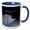 Blue/White, variant on 3drose, Image of Graceful Blue Abstract, Tassel and Ribbon, Class of 2023, 11oz Mug