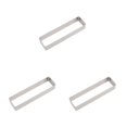 thumbnail image 2 of Guardoinrt Wide Application Stainless Steel Rectangle Cookie Set Anti Rust Stainless Steel Cookie Rectangle Shapes Long square medium 3Set, 2 of 6