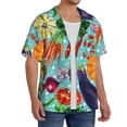 thumbnail image 2 of Goofa Vegetable Printed Men's Casual Short-sleeved Shirt,Lightweight Breathable Button-down,Summer Casual men's top,Versatile Fashion shirt-3X-Large, 2 of 7