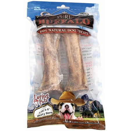 Loving Pets Pure Buffalo Meaty Femur Bone 4-6