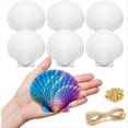 thumbnail image 1 of Conchas de Vieira para Manualidades, con Hilo y Cuentas, Ideales para Pintar, Hacer Manualidades y Decorar Bodas en la Playa., 1 of 5