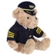 thumbnail image 5 of Oso de peluche suave con uniforme de capitán piloto, lindo oso piloto, muñeco de peluche de capitán de aerolínea, juguete para cumpleaños, bodas y regalos festivos., 5 of 7