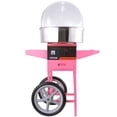 thumbnail image 2 of Commercial Cotton Candy Maker Cart, 1000W, Pink – Includes Bubble Cover, Sugar Scoop, Drawer – Perfect for Birthday Parties, Family Events, 2 of 11