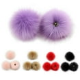 thumbnail image 6 of ✪ Pom Pom Fluffy Faux Fur Hair Ball Tassels Pendant Charm DIY Hat Scarf Accessory, 6 of 19
