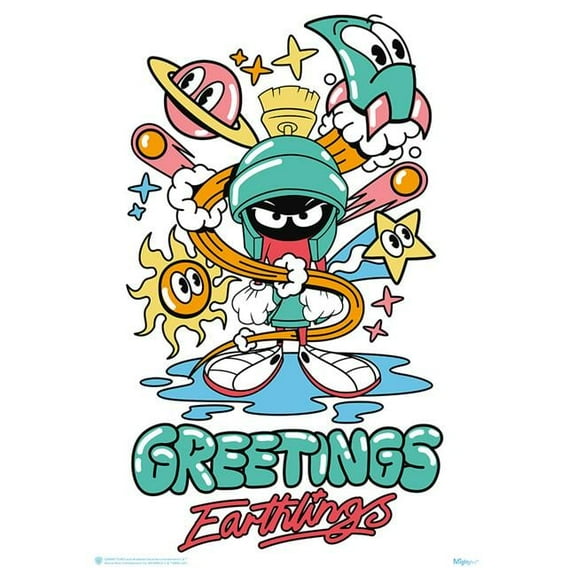 Looney Tunes Greetings Earthlings Mightyprint Wall Art