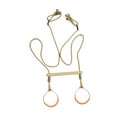 thumbnail image 4 of TISHITA Trapeze Bar with Gym Rings Climbing Frame Attachment for Garden Backyard Gym, 4 of 7