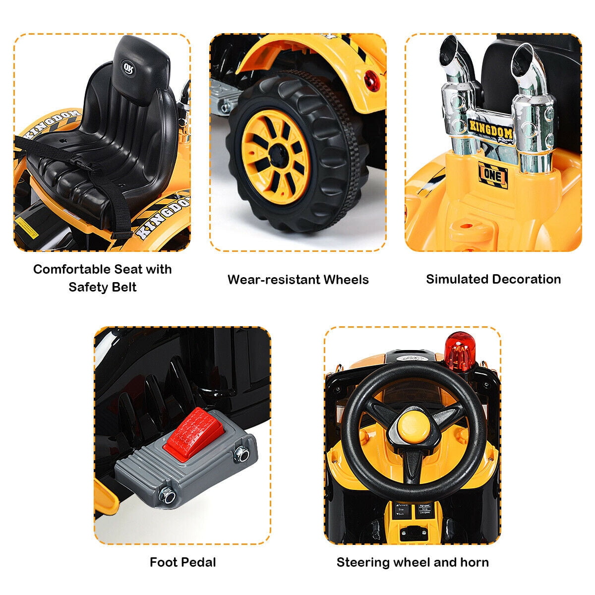 ride on digger battery